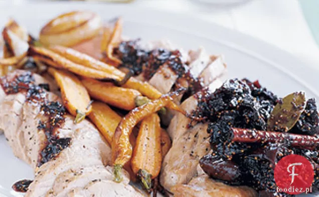 Pieczona polędwiczka wieprzowa z chutneyem figowym