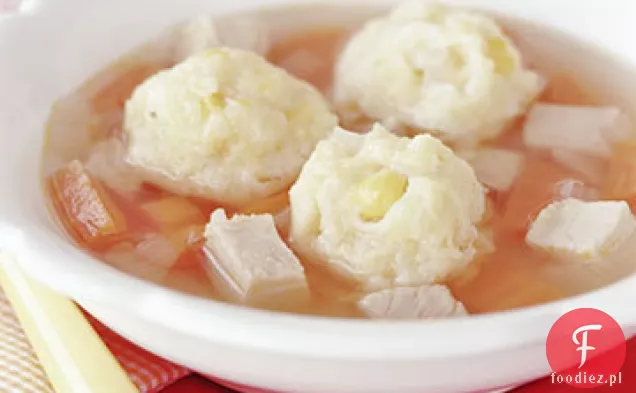 Zupa Z Indyka Z Pierogami Cheddar