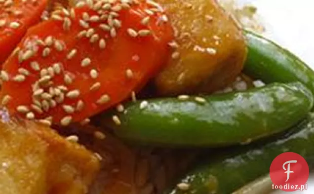 Pomarańczowa Wołowina W Stylu Tofu Stir-Fry