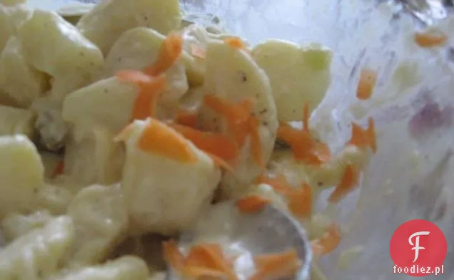 Puree ziemniaczane i marchewka z papryką i pietruszką