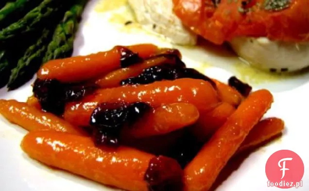 Morelowa Pomarańcza Glazurowana Marchewka Z Żurawiną