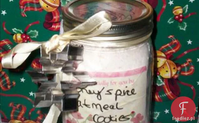 Miód przyprawa płatki owsiane Cookie Mix-prezent w słoiku