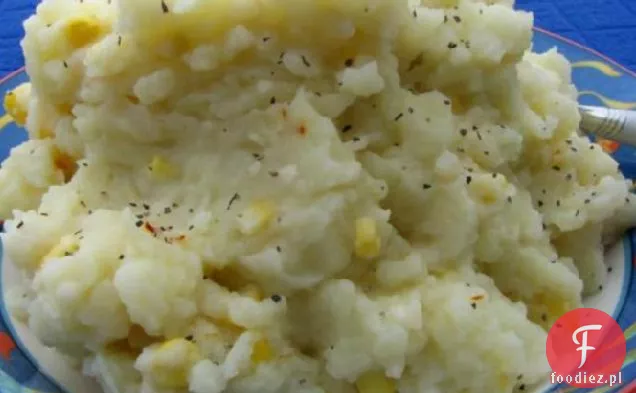 Ziemniaki Puree Czosnkowe Z Kukurydzą