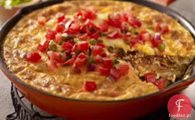 Chorizo, ziemniaki i zielony omlet Chile