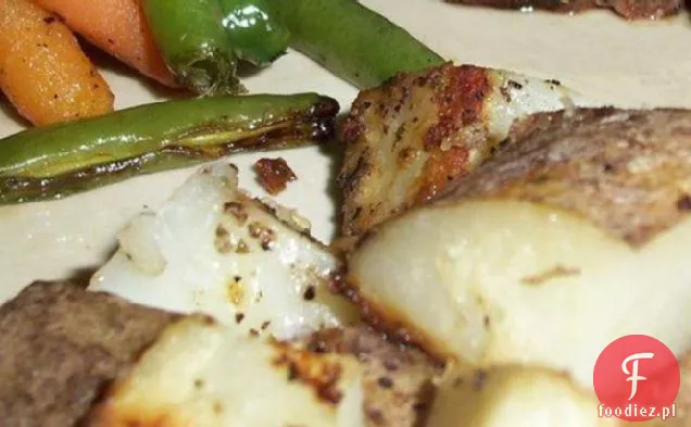 Grill / Piekarnik przyprawione ziemniaki parmezan