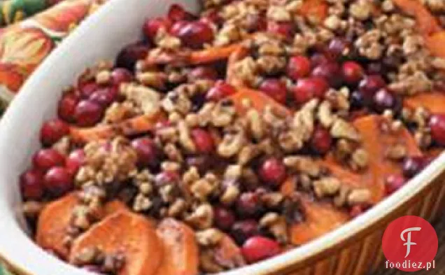 Słodkie Ziemniaki Cranberry Bake