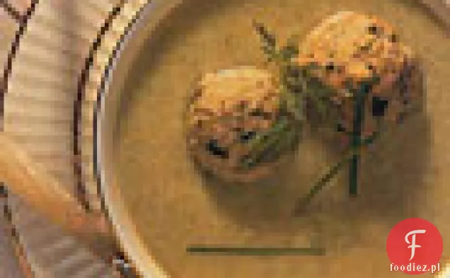 Zupa selerowo-Pasternakowa z kulkami Macy z zielonej cebuli-koperku