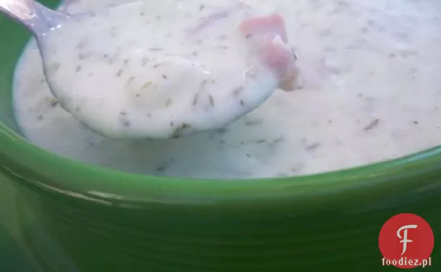 Nordycka zupa ziemniaczana z szynką
