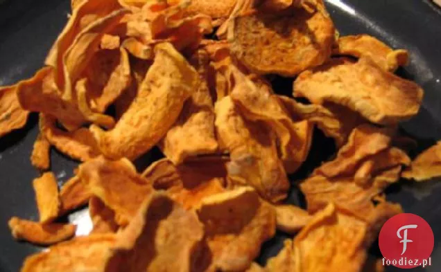 Pieczone W Piekarniku Chipsy Ze Słodkich Ziemniaków