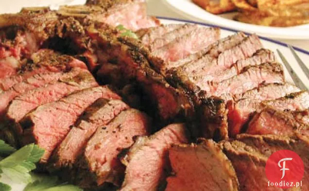 Po prostu świetny stek z grillowanymi frytkami