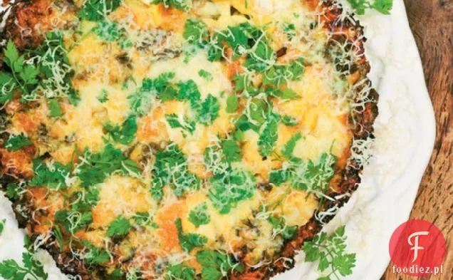 Frittata Szczawiowa Z Mozzarellą I Parmezanem
