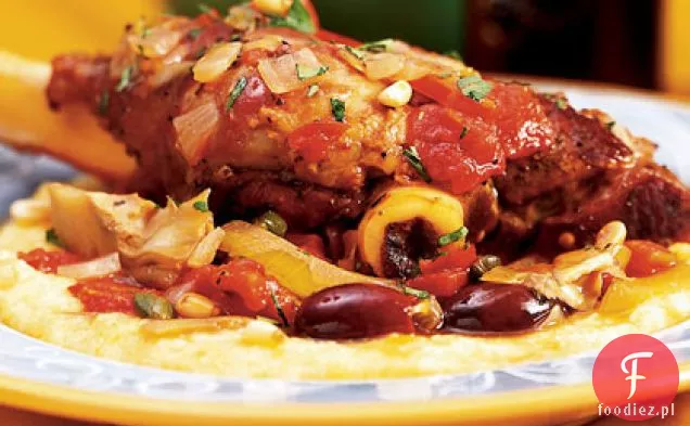 Golonki jagnięce z karczochem Caponata