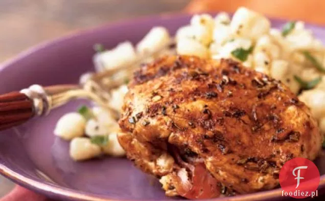 Grillowane kotlety wieprzowe Nadziewane śliwką i Prosciutto