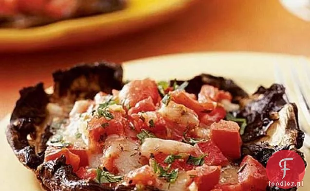 Pieczarki Portobello Faszerowane Z Grilla