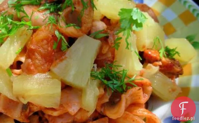 Sałatka Makaronowa Curry Z Kurczakiem