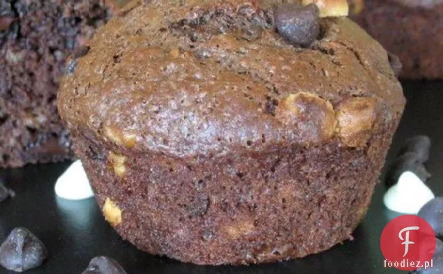 Potrójne Czekoladowe Muffinki Bananowe
