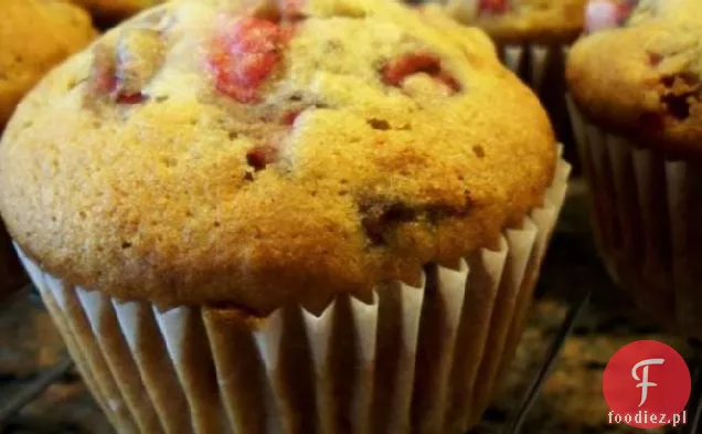 Bananowe Muffiny Truskawkowe