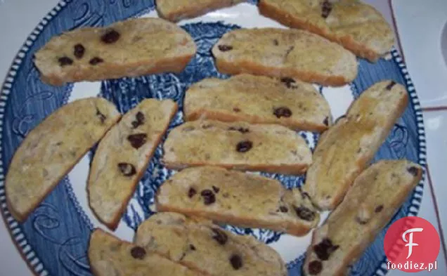 Delikatny cynamon rodzynki Banan Biscotti z chrupiącym