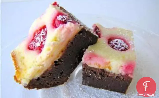 Malinowy Sernik Brownies
