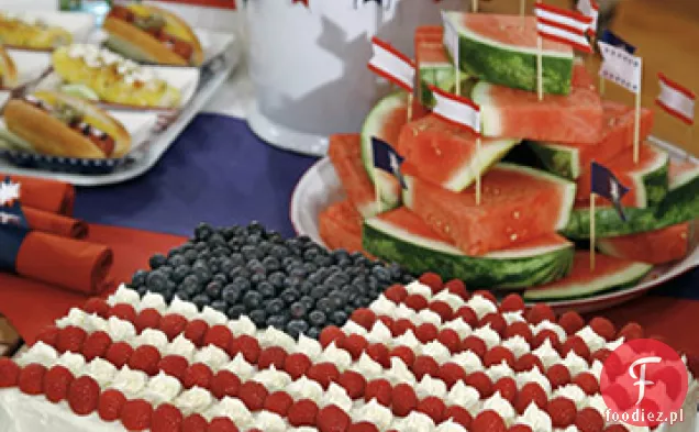 Flag Sheet Cake