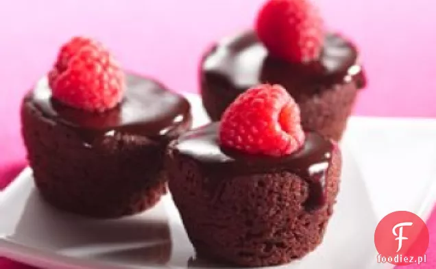 Ganache Topped Brownie Bites