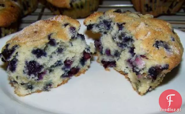 Wielkie muffiny jagodowe Mimi