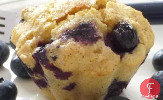 Jagodowe Muffinki Z Mąki Kukurydzianej