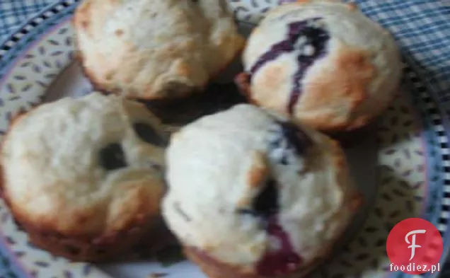 Muffinki Z Maślanką Jagodową