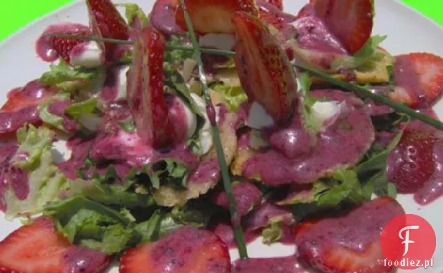 Wild Strawberry Salad W / Papryka Tosty Parmezan Chips & Bl