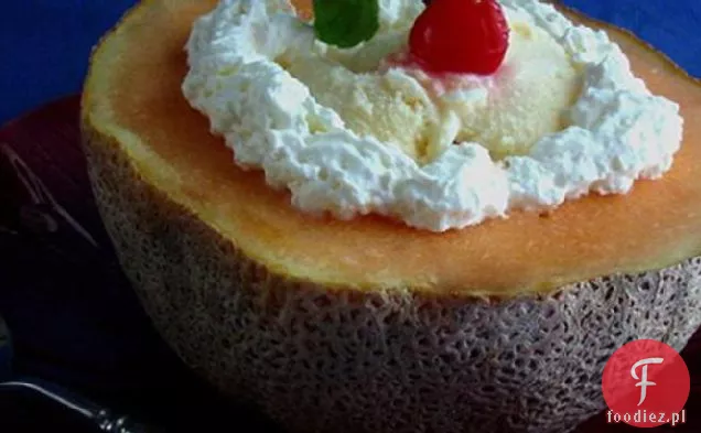 Cantaloupe Bowl & Ice Cream