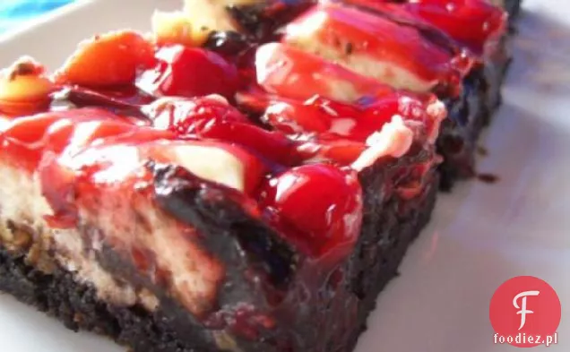 Fudgy Cherry - Cheesecake Brownie Bars