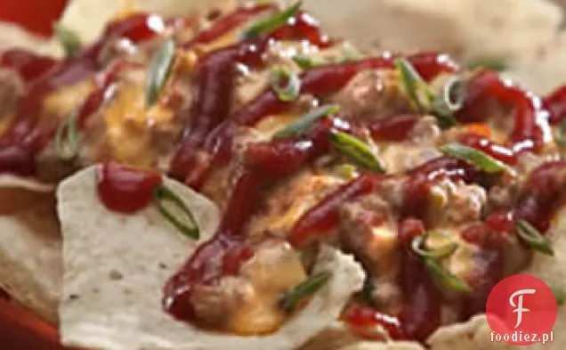 Słodkie i pikantne Cheeseburger Nachos