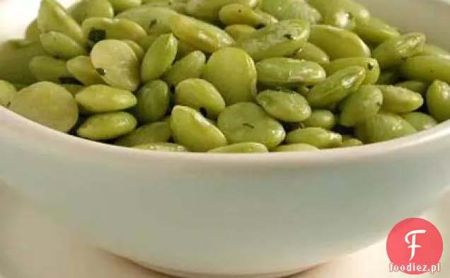 Świeża fasola żurawinowa z cytryną i oliwą z oliwek