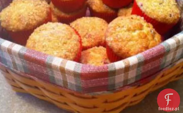 Muffinki Żurawinowo-Pomarańczowe