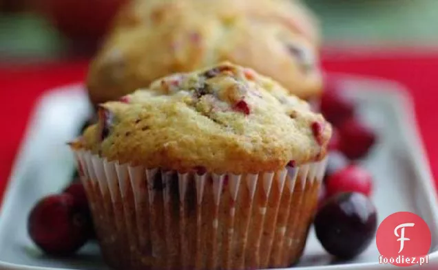 Czekoladowe Muffinki Żurawinowe