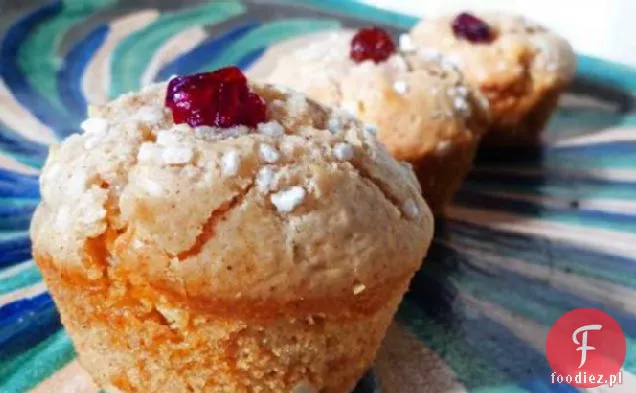 Muffinki Żurawinowe Z Białą Czekoladą