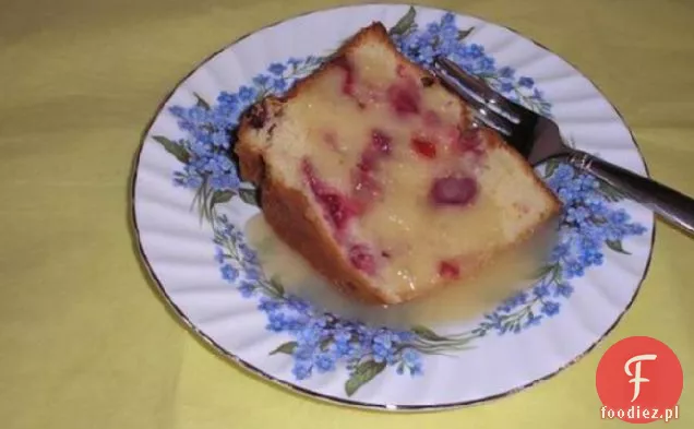 Ciasto Żurawinowo-Pomarańczowe Z Sosem Maślanym Rumowym