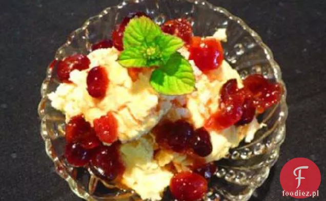 Pudding Ryżowy Pomarańczowy Z Polewą Pomarańczowo-Żurawinową