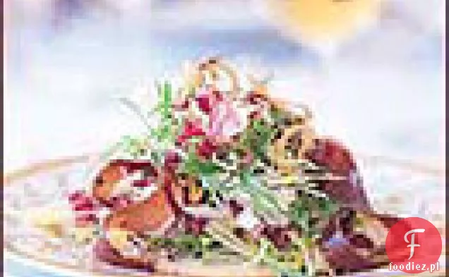 Sałatka z mieszanych zieleni z pieczarkami Vinaigrette