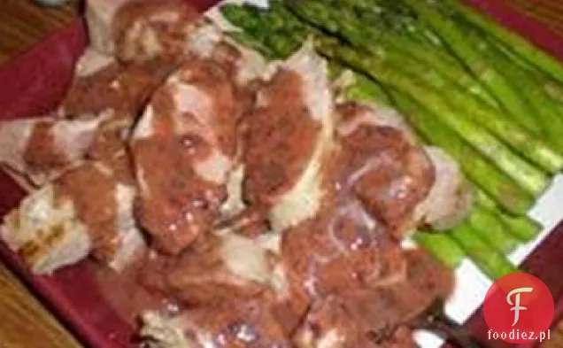 Cytrusowy Grillowany Filet wieprzowy z sosem miętowo-figowym