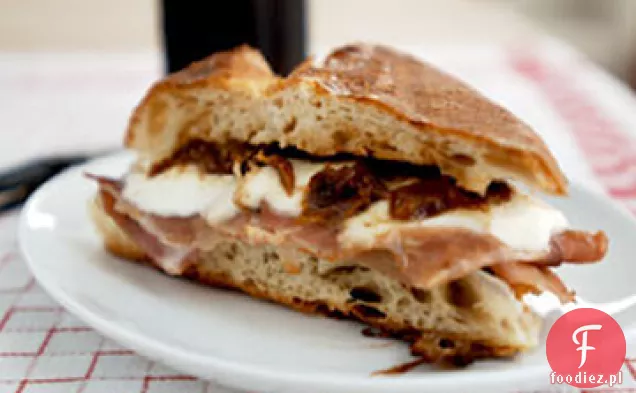 Przepis na mozzarellę, Prosciutto i konfiturę figową Panino