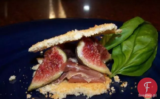Wafle parmezanowe z Prosciutto i figami