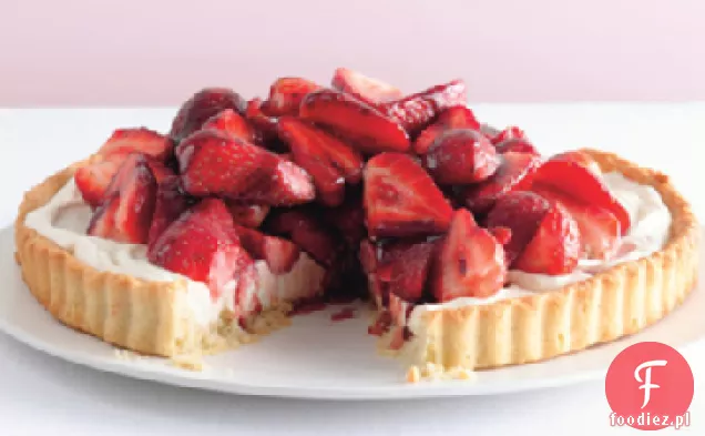 Tarta truskawkowa Mascarpone z portową glazurą