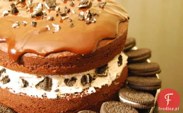Ciasto Z Ciasteczkami Oreo Pokryte Czekoladą