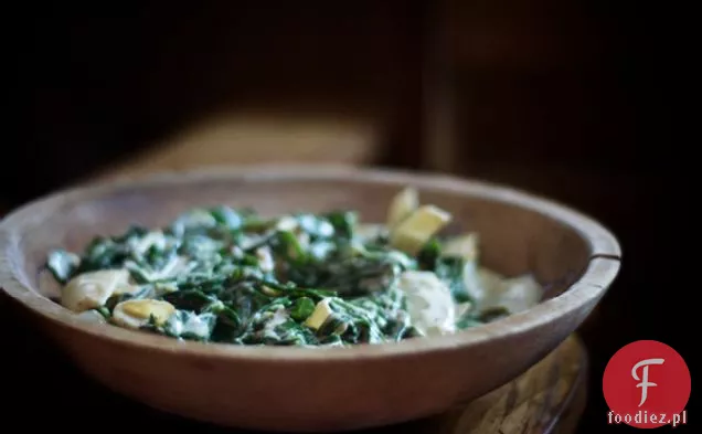 a na szczęście: creamed Collard greens