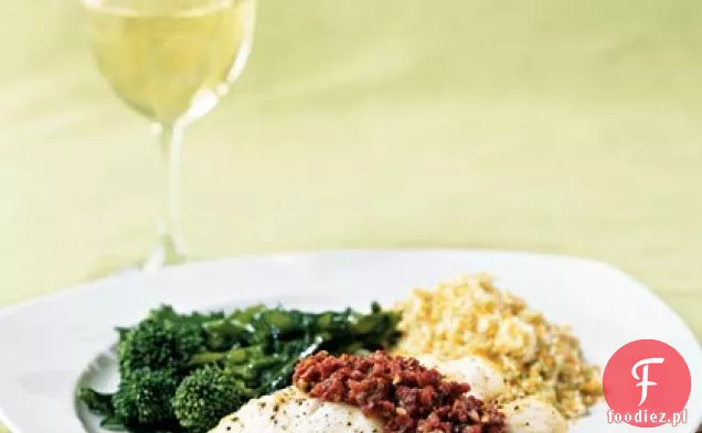 Sablefish z Tapenadą z suszonych pomidorów