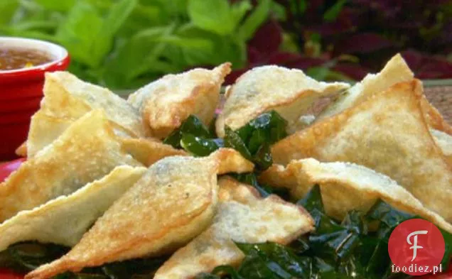 Fried Collard Green Wontons