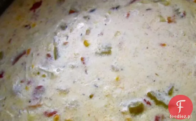 Zupa kukurydziana z kurczaka z Zielonym Chilli i boczkiem