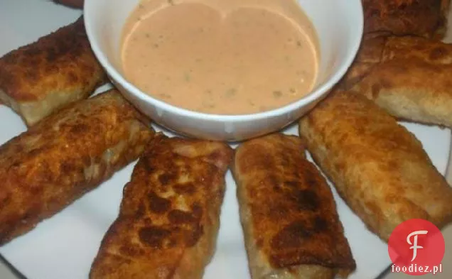 Reuben Egg Roll Wraps With Dipping Sauce