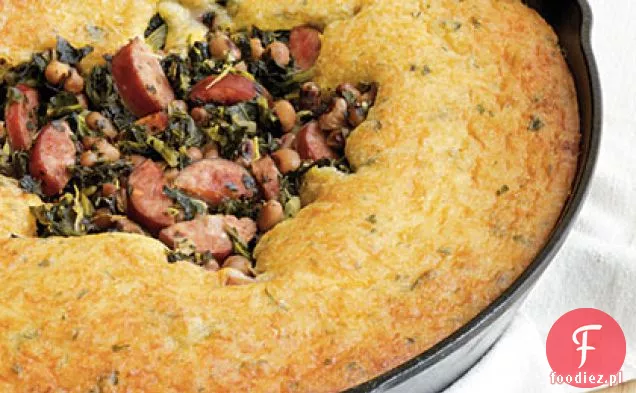 Festive Good Luck Cornbread Patelnia